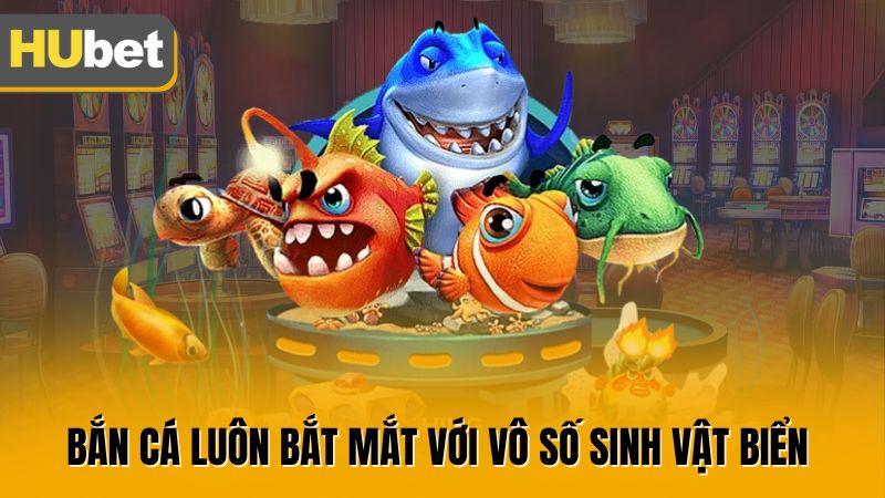 Bắn cá luôn bắt mắt với vô số sinh vật biển 
